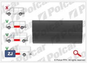 Обшивка боковины (левый) для Ford Transit VII Обшивка боковины (левый) для Ford Transit VII