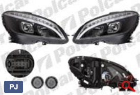 Передняя фара к-т (лев+прав) для Mercedes C (W204)