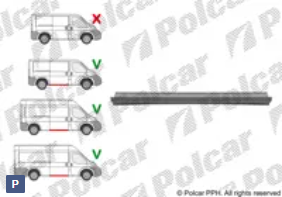 Порог (правый) для Fiat Ducato (250) Порог (правый) для Fiat Ducato (250)