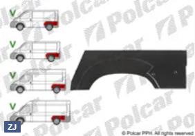 Ремкомплект крыла заднего (левый) для Fiat Ducato (250) Ремкомплект крыла заднего (левый) для Fiat Ducato (250)