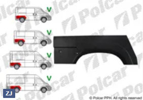 Ремкомплект крыла заднего (правый) для Fiat Ducato (250) Ремкомплект крыла заднего (правый) для Fiat Ducato (250)