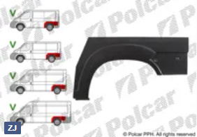Ремкомплект крыла заднего (левый) для Fiat Ducato (250) Ремкомплект крыла заднего (левый) для Fiat Ducato (250)