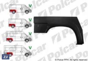 Ремкомплект крыла заднего (правый) для Fiat Ducato (250) Ремкомплект крыла заднего (правый) для Fiat Ducato (250)