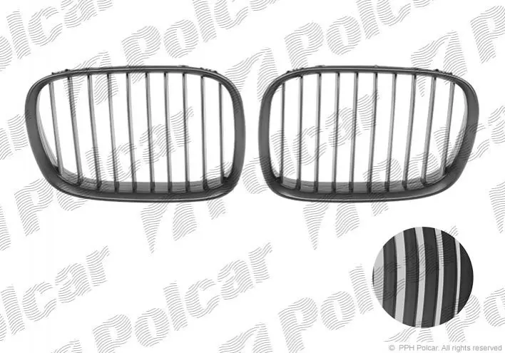Решетка радиатора (комплект) для BMW 5 (E39) Решетка радиатора (комплект) для BMW 5 (E39)