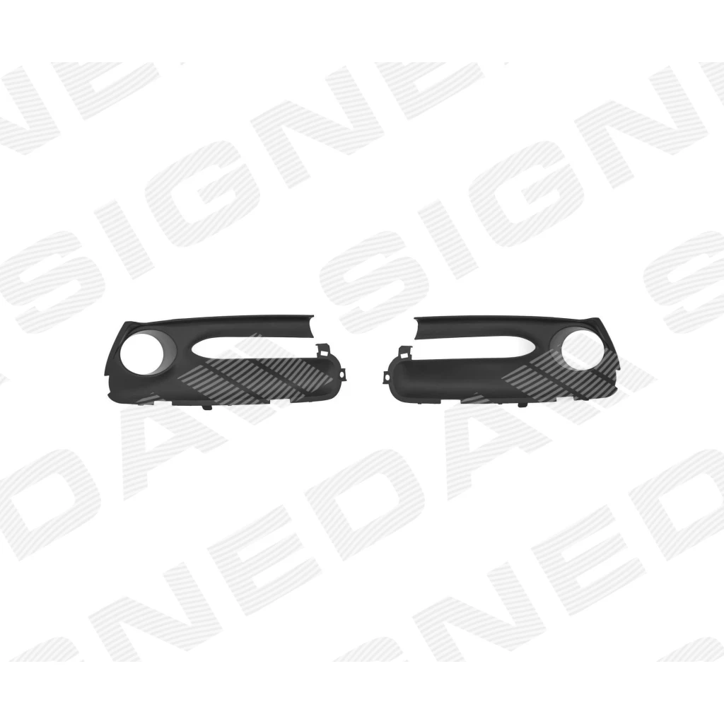 Решетка в передний бампер (комплект) для Renault Scenic III