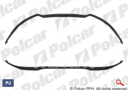 Спойлер переднего бампера для Renault Scenic III