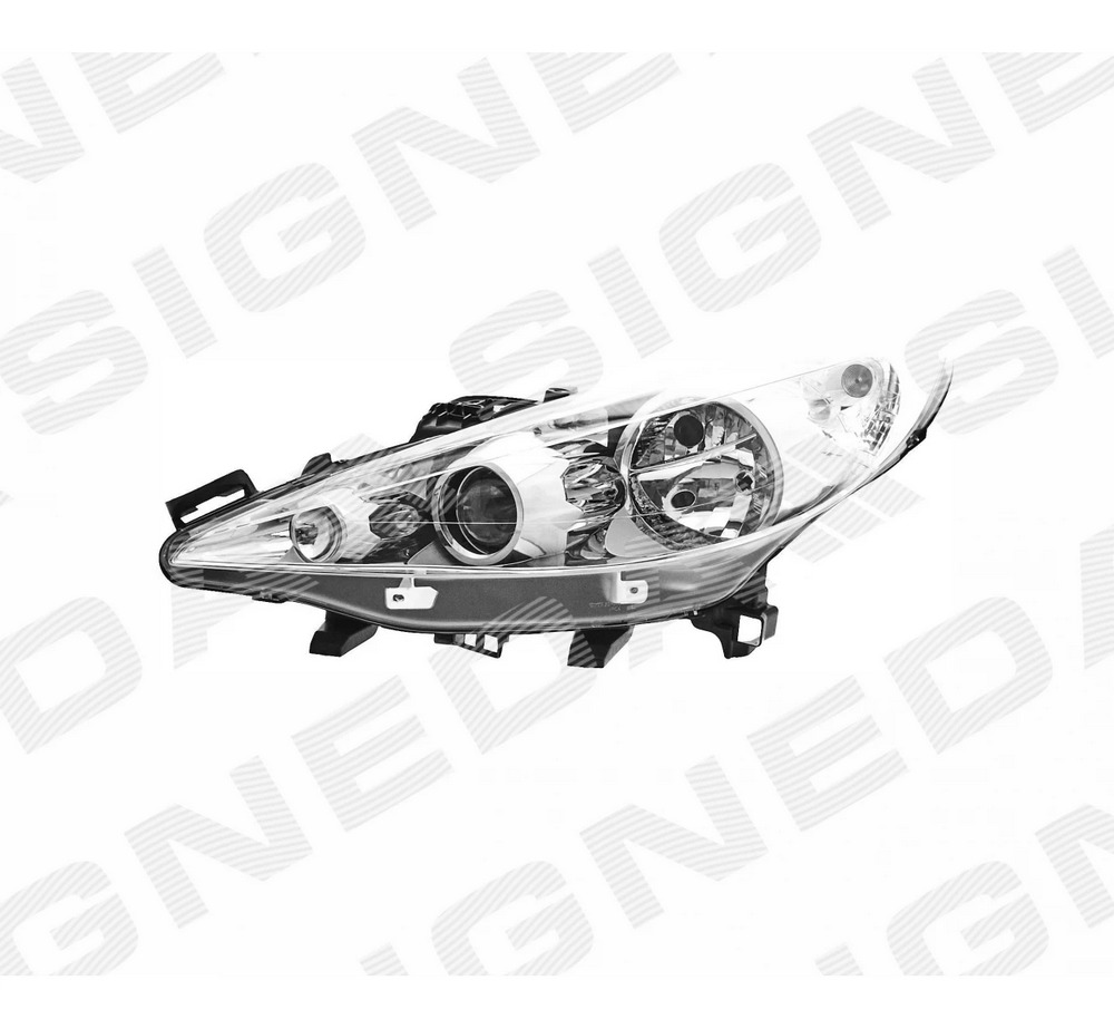 Передняя фара (левая) для Peugeot 207 Передняя фара (левая) для Peugeot 207