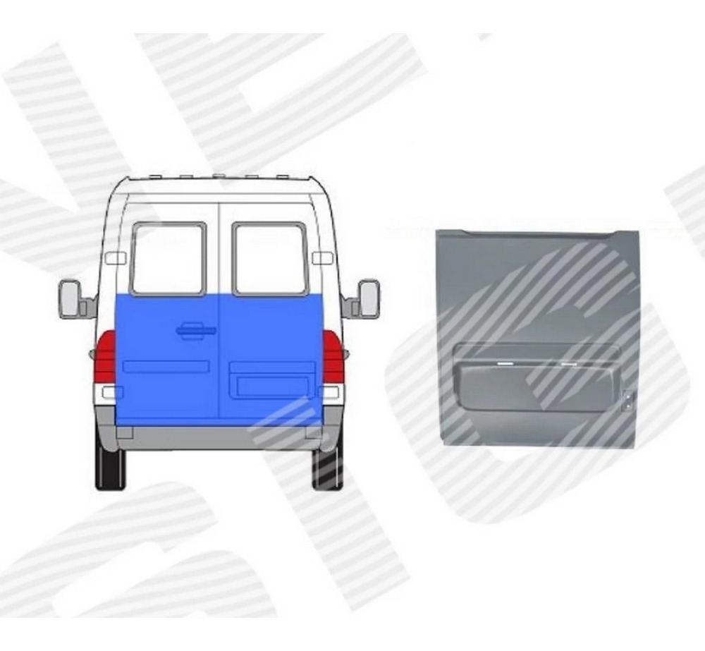 Железо двери (правой) для Mercedes Sprinter (901-905)