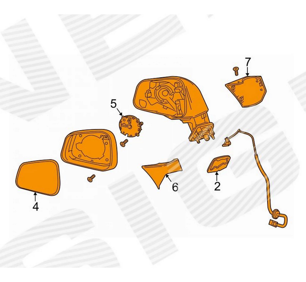 Боковое зеркало (левое) для Buick Encore