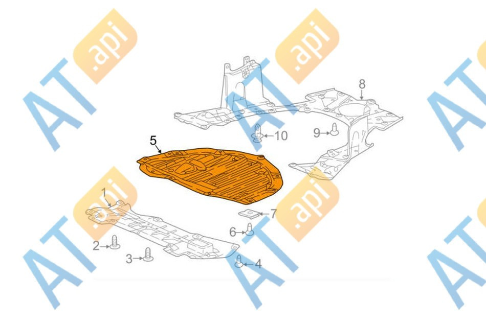 Защита двигателя для Honda CRV V
