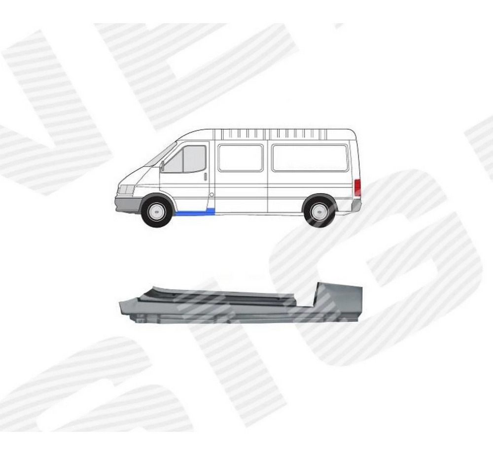 Порог (левый) для Ford Transit IV,V