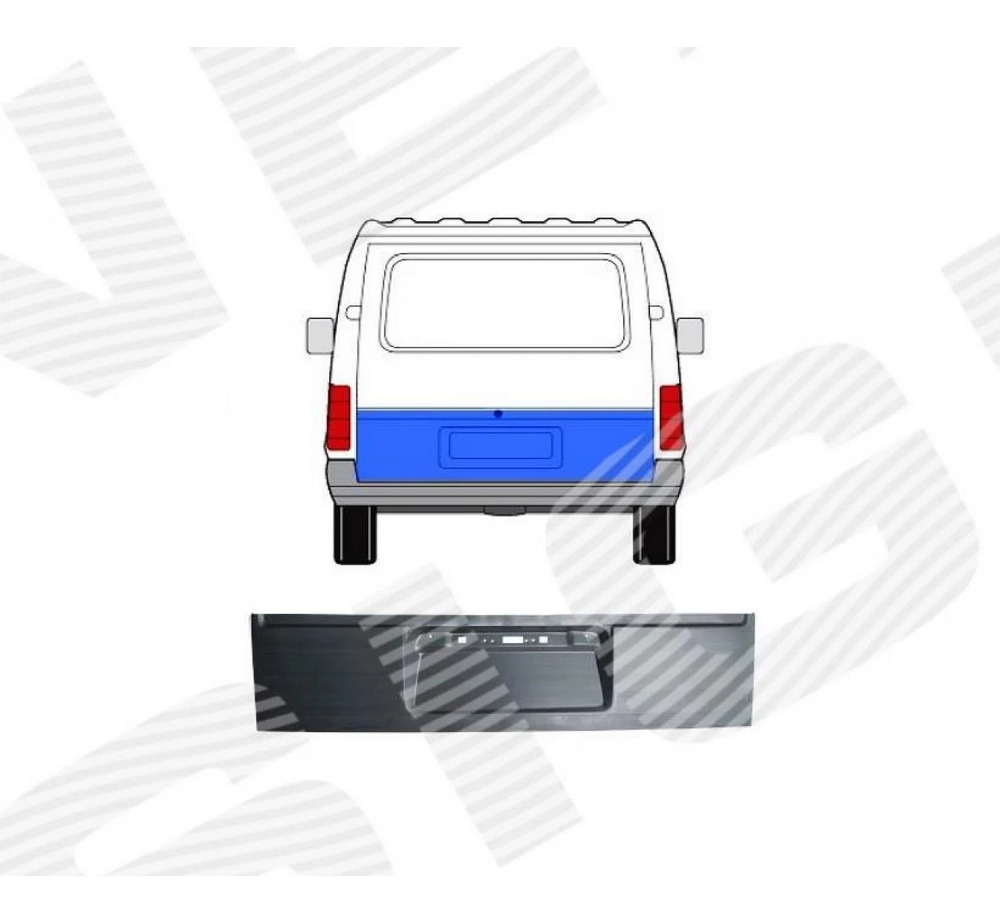 Железо задней двери для Ford Transit IV,V