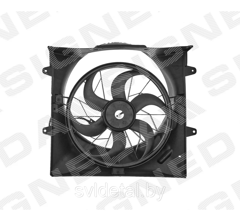 Диффузор радиатора и кондиционера для Jeep Grand Cherokee II