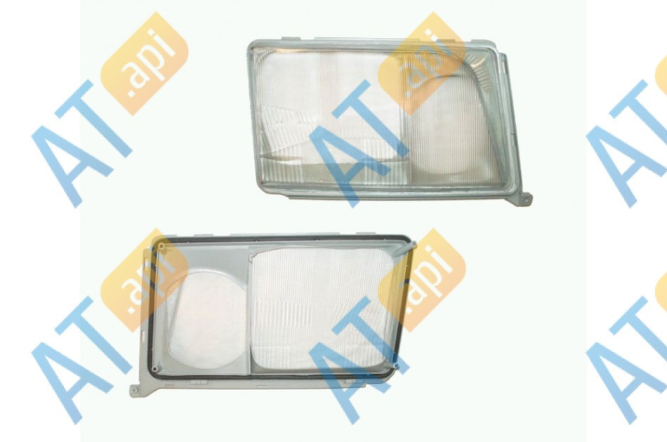 Стекло передней фары (правое) для Mercedes E (W124)