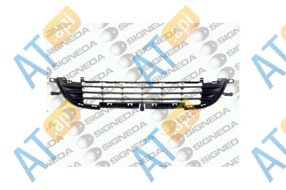 Решетка в бампер (центральная) для Peugeot 207