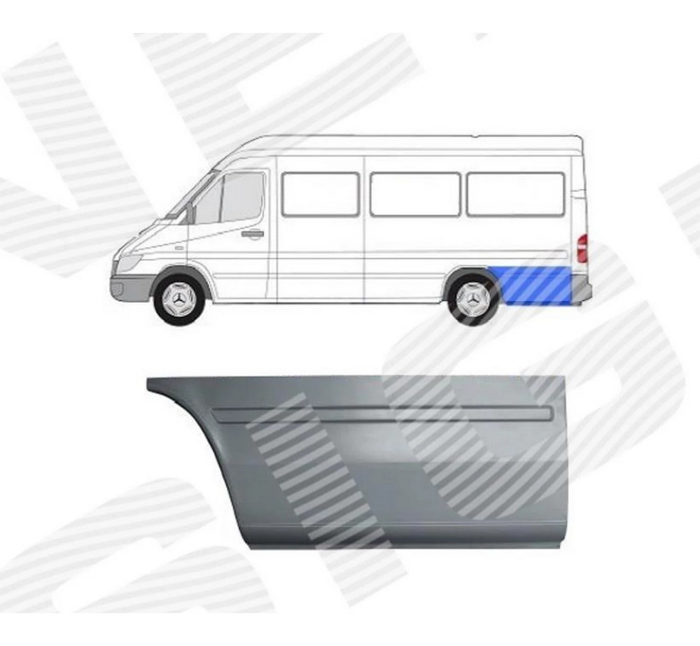 Боковина (левая) для Mercedes Sprinter (901-905)