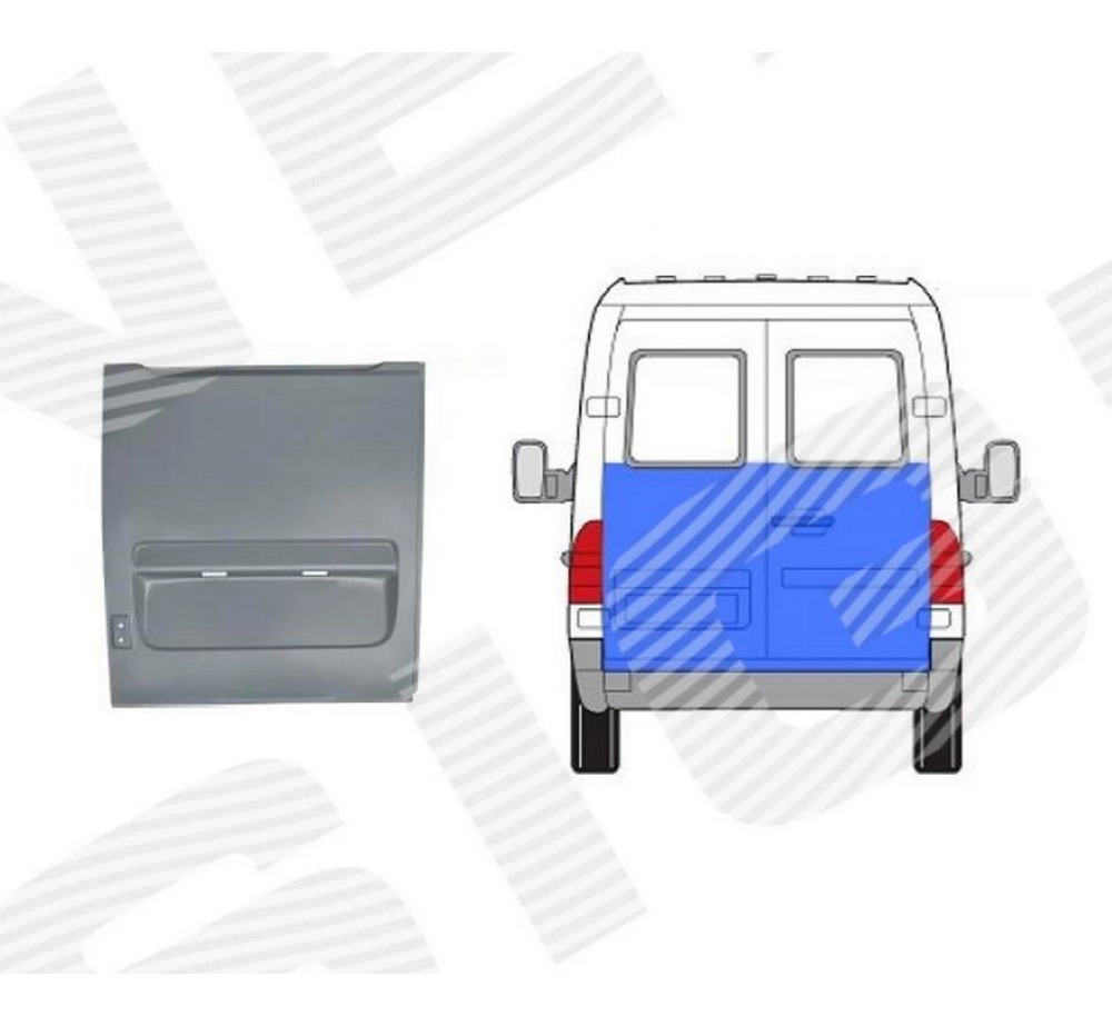 Железо двери (левой) для Mercedes Sprinter (901-905)