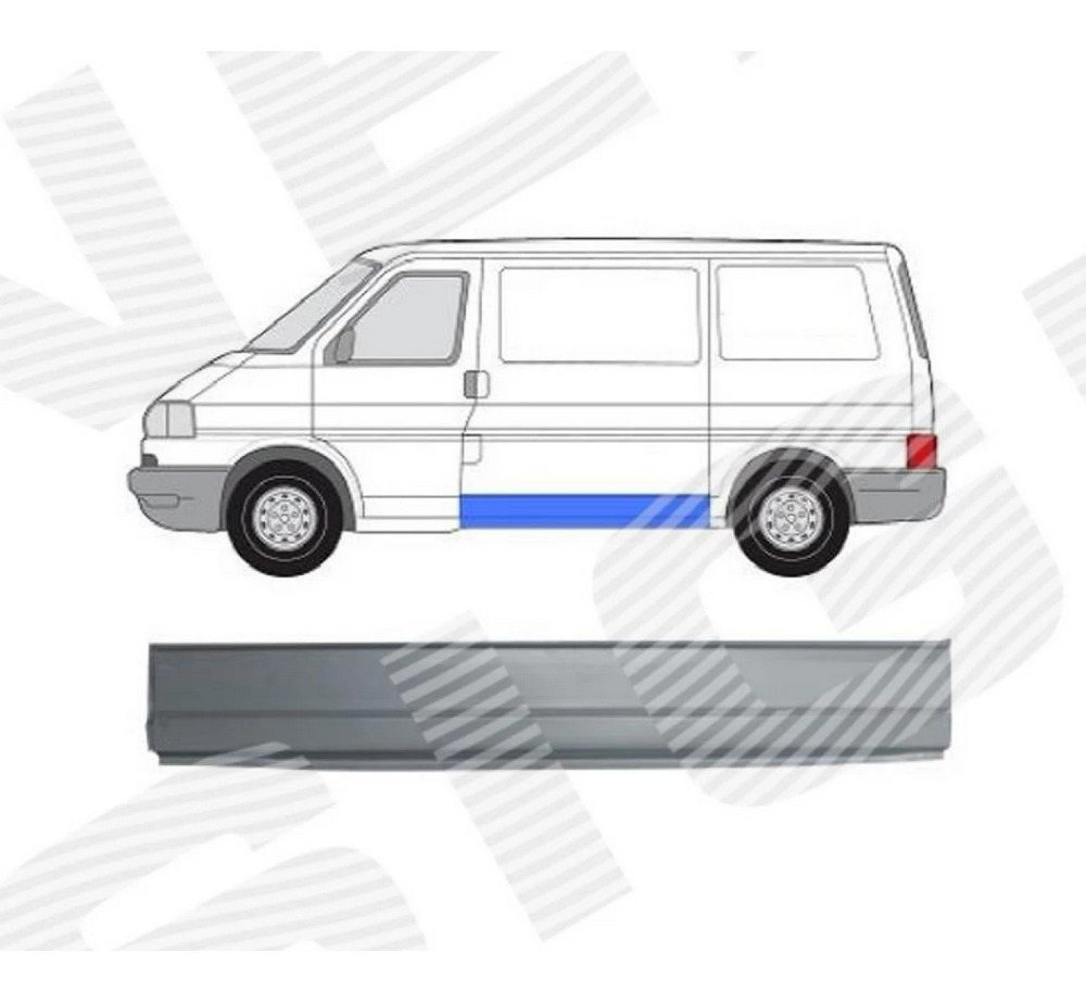 Боковая панель (левая) для Volkswagen Caravelle IV