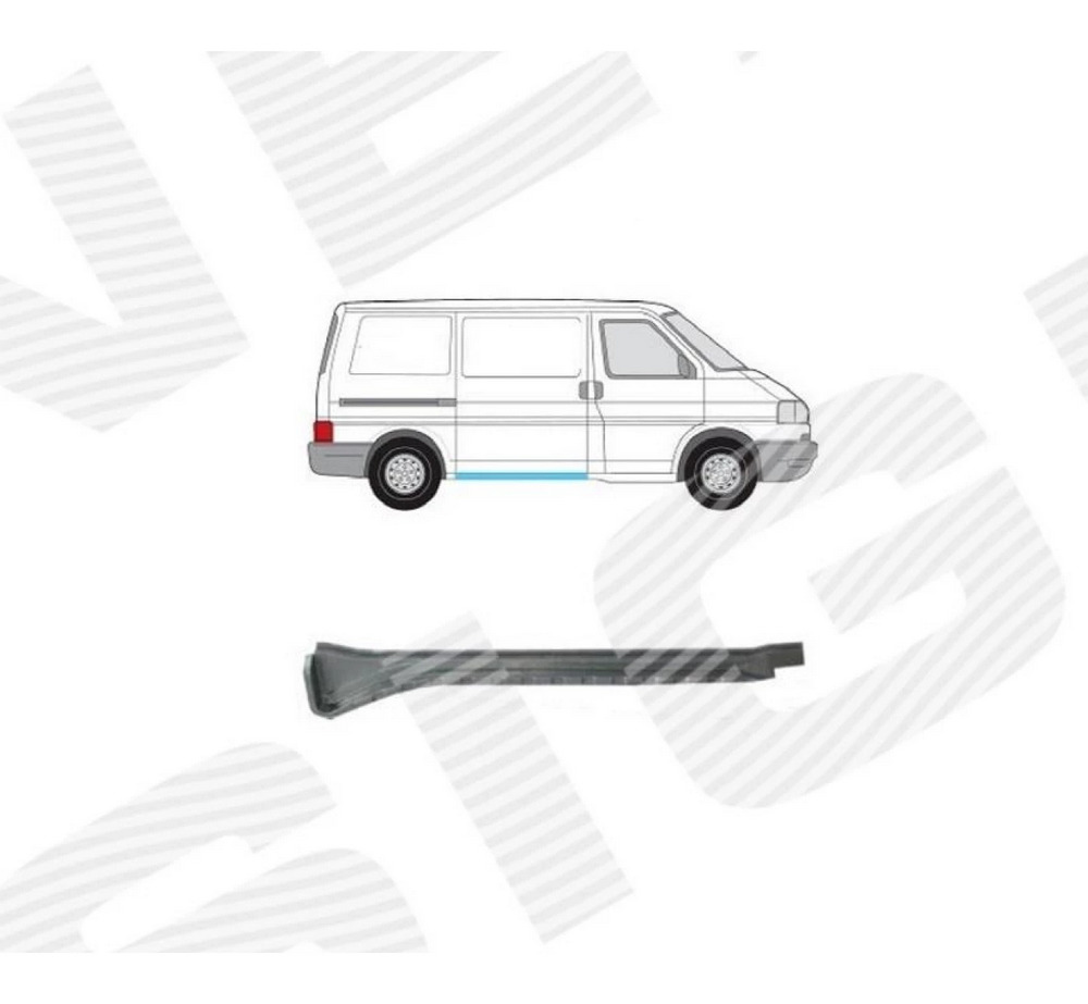 Порог (правый) для Volkswagen Caravelle IV