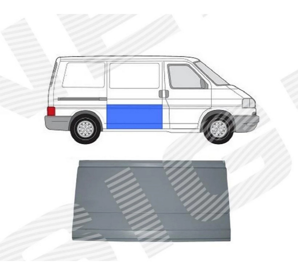Железо двери (правой) для Volkswagen Caravelle IV
