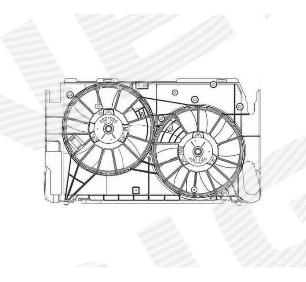 Диффузор радиатора для Toyota RAV4 III (USA)