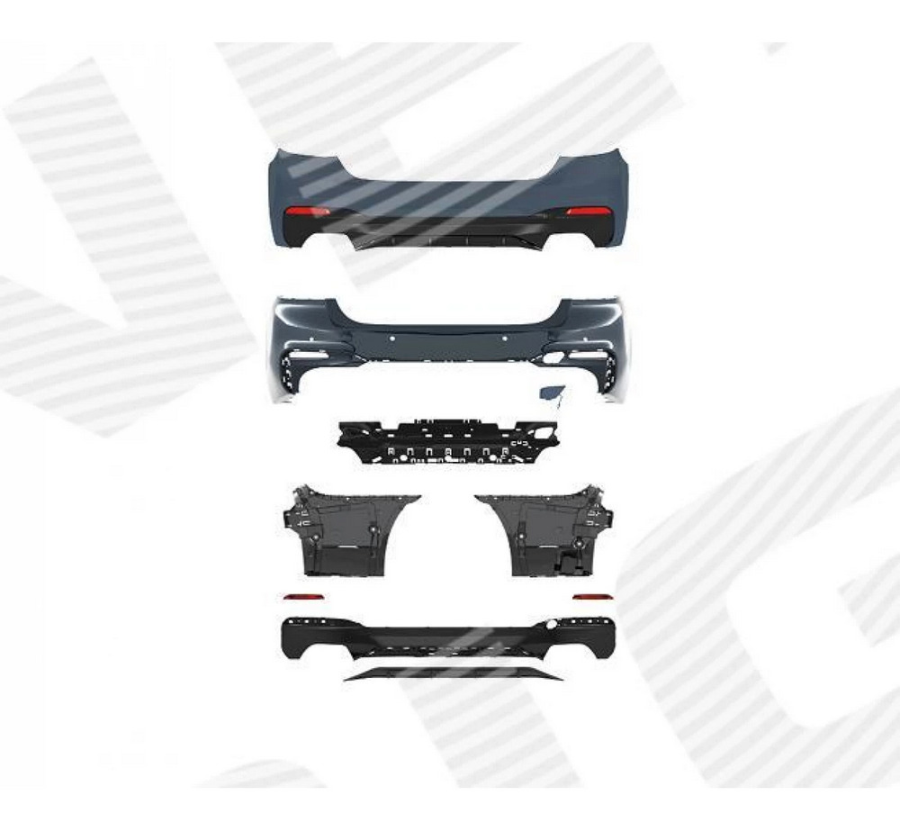 Бампер задний для BMW 5 (G30)