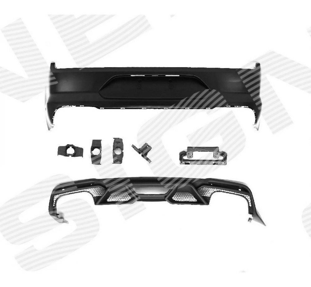 Бампер задний для Ford Mustang VI