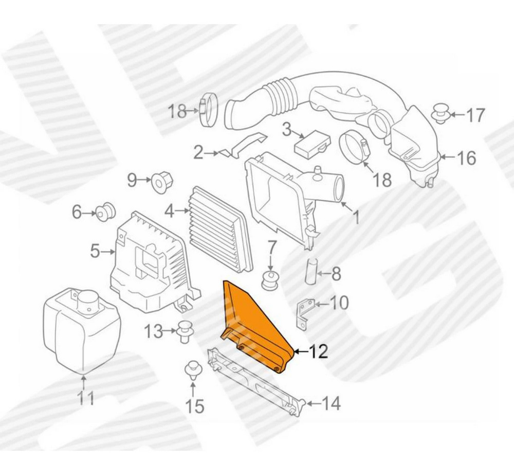 Воздухозаборники для Subaru Forester (SJ)