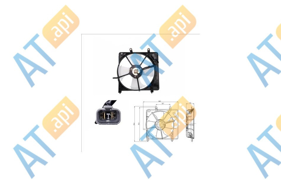 Диффузор кондиционера для Honda Jazz I (GD)