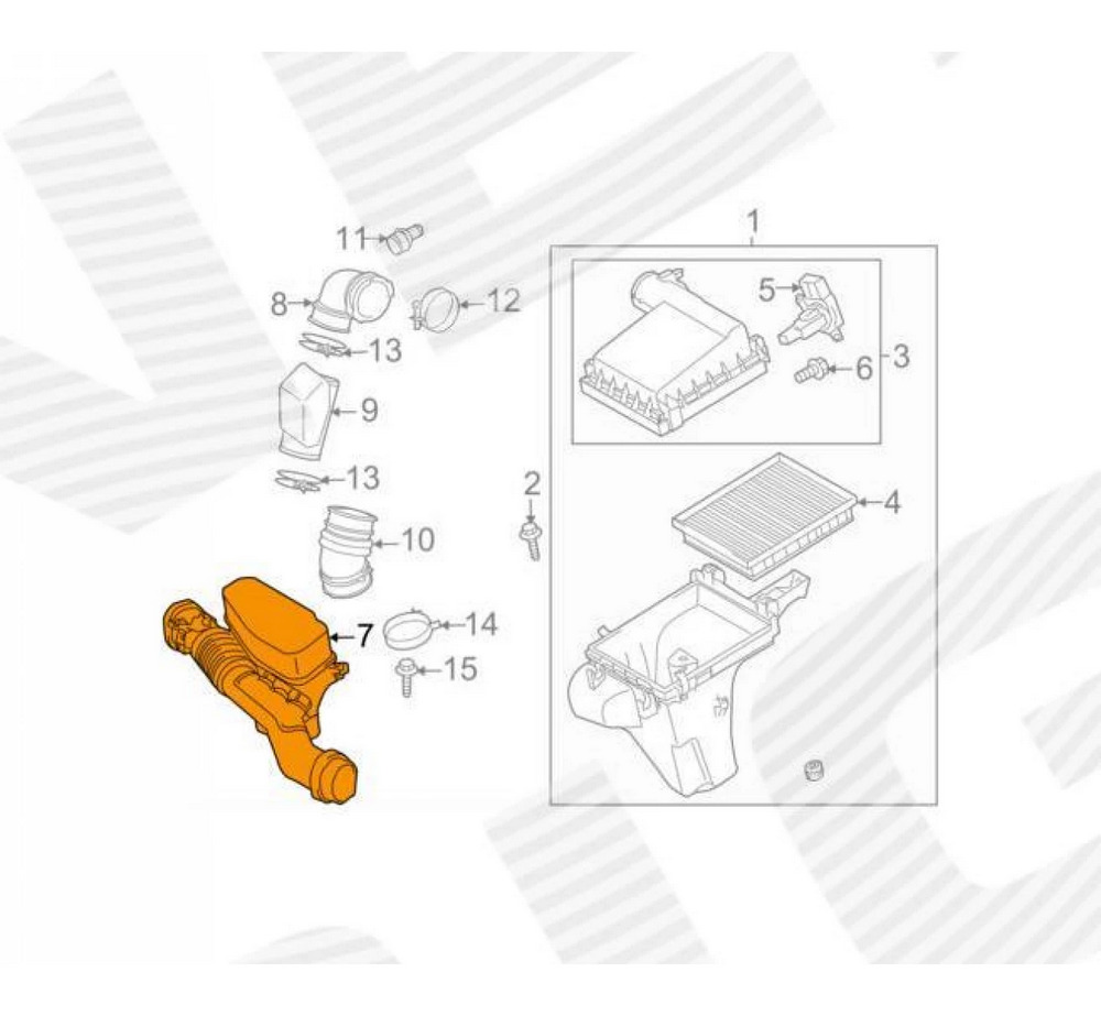 Корпус фильтра для Toyota Prius (XW30)